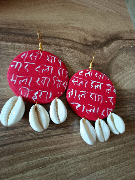 Red Handmade earrings